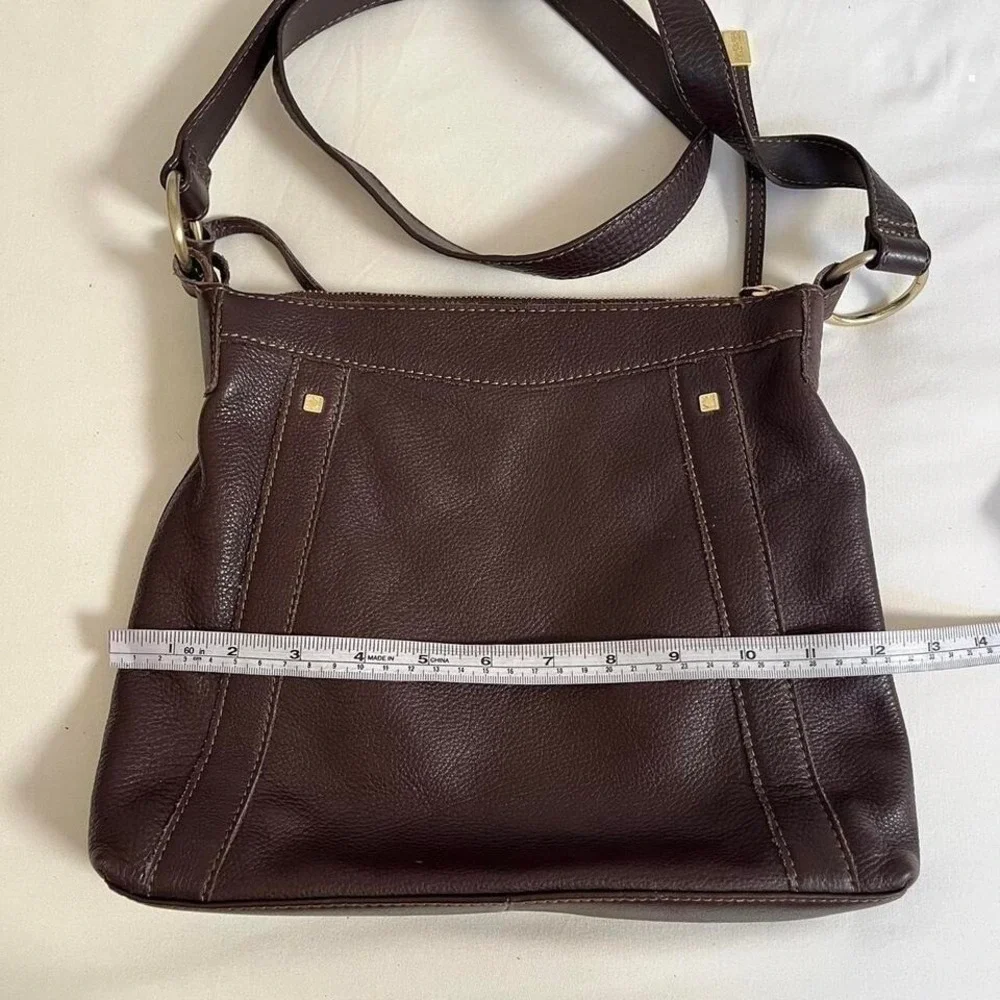brown‎ leather purse kenneth reaction crossbody y2k